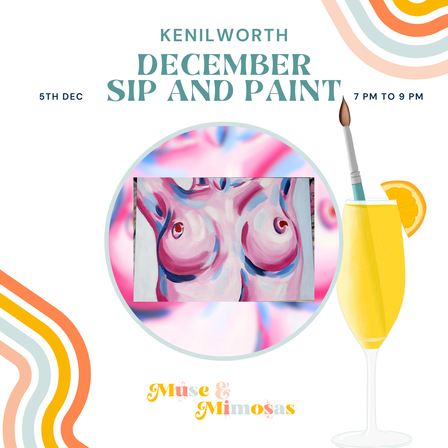 Christmas Sip and Paint Kenilworth - 5th December 2025