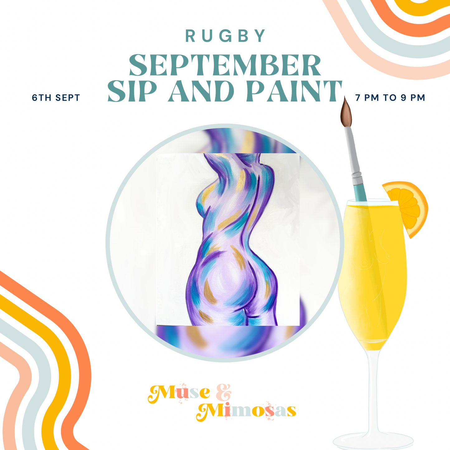 Sip and Paint Rugby - 6th September 2025