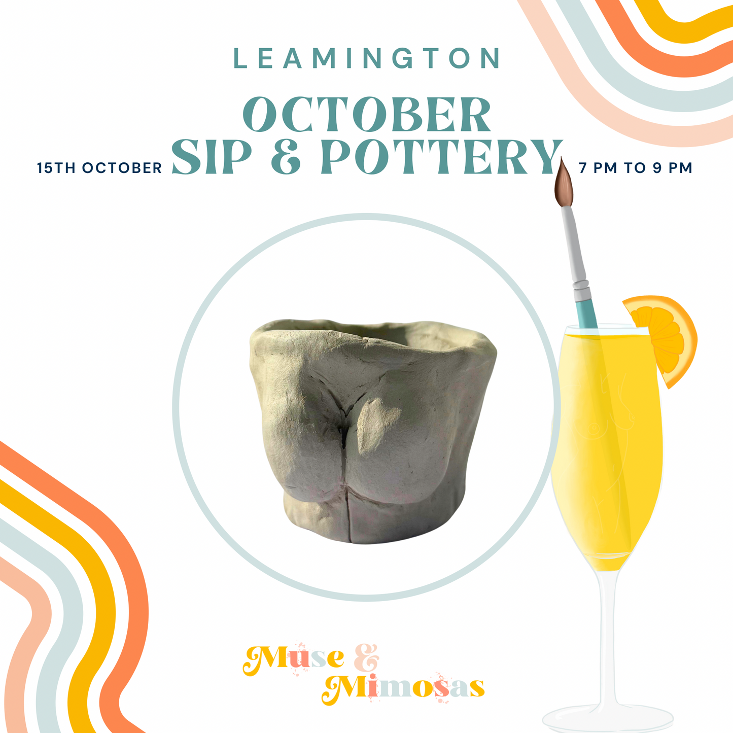 Sip and Pottery Leamington Spa - 15th October 2025