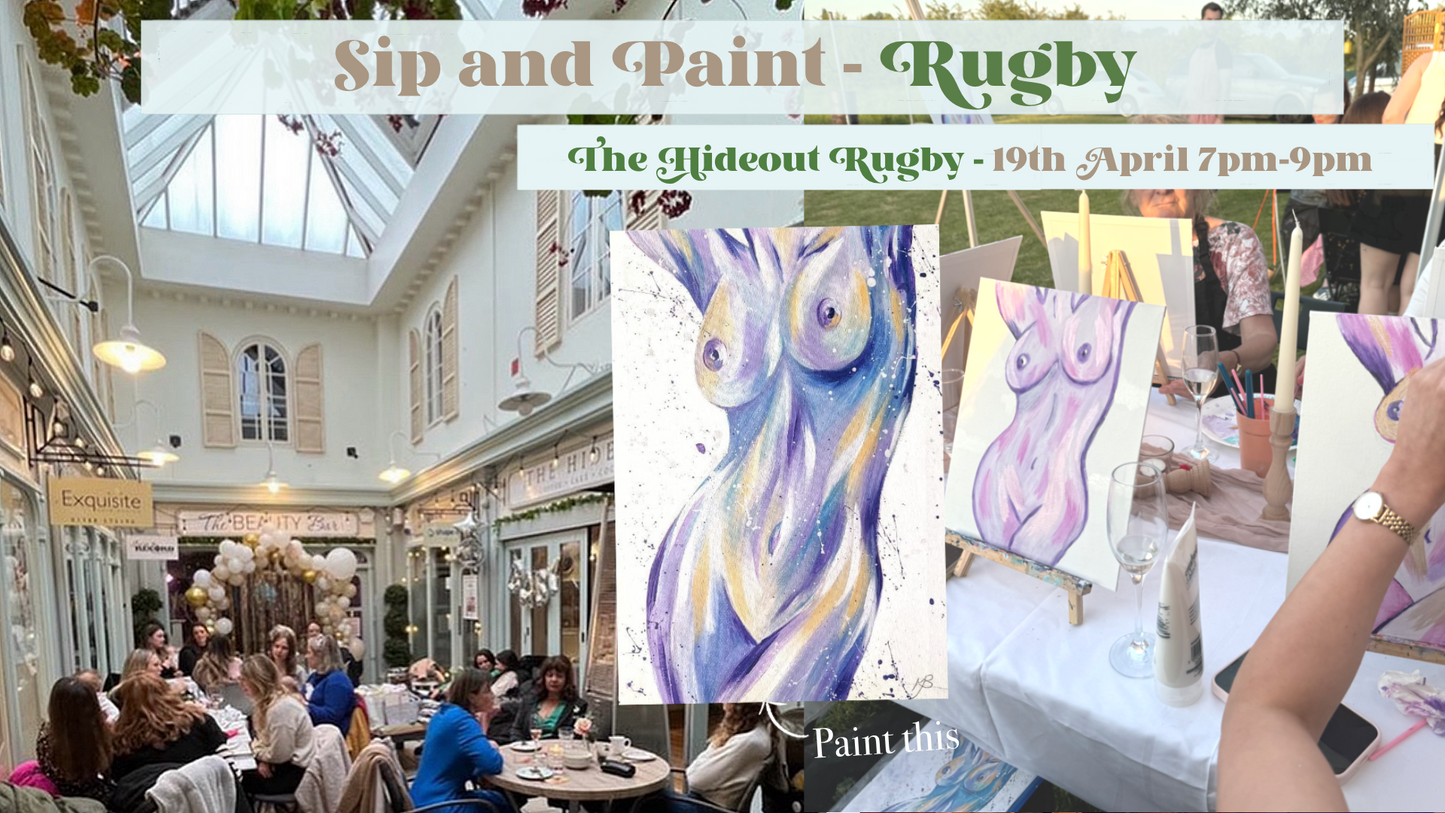 Sip and Paint Rugby - 19th April 2025