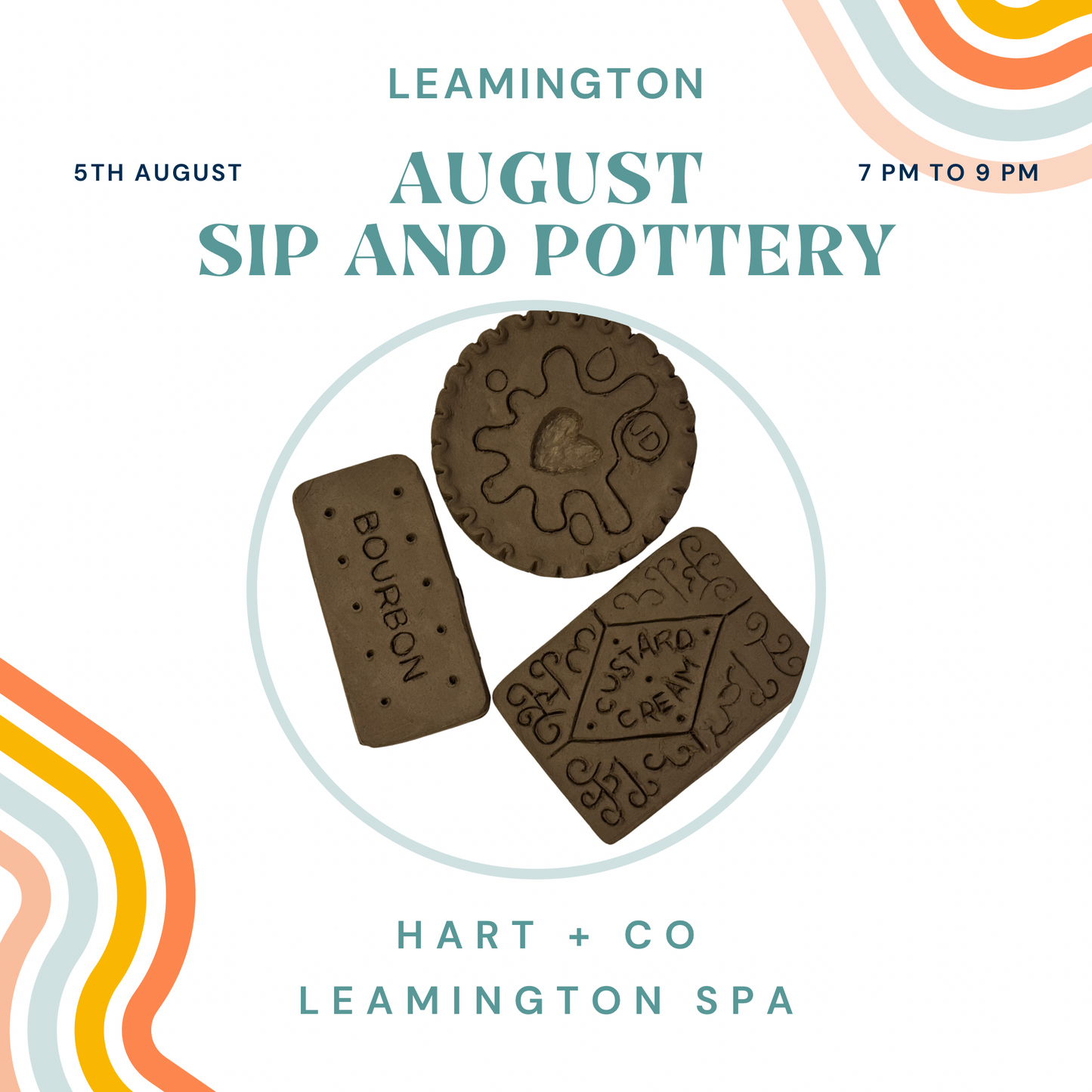 Sip and Pottery Leamington Spa - 5th August 2026