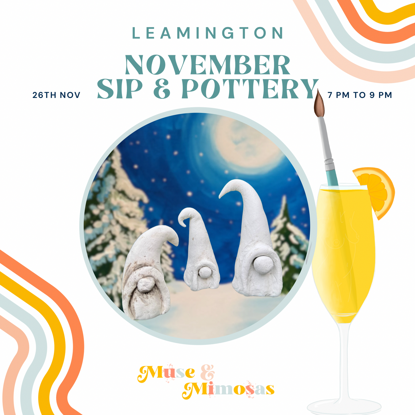 Sip and Pottery Leamington Spa - 26th November 2025