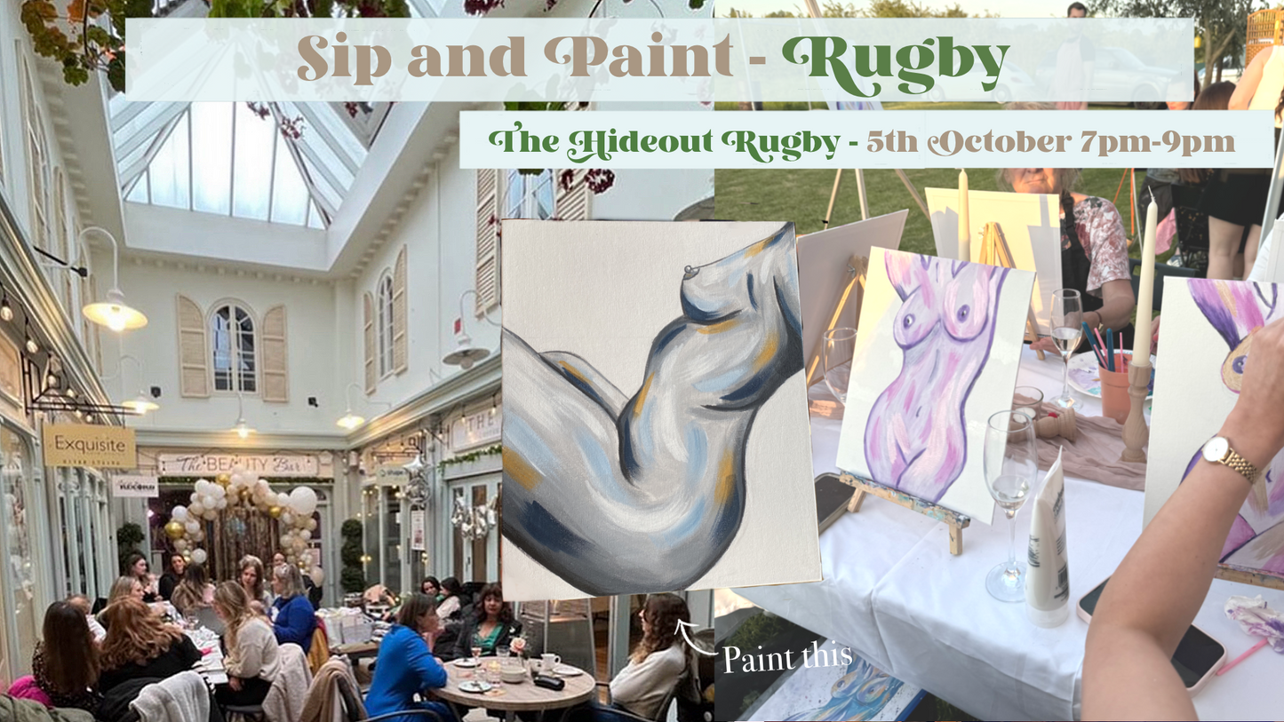 Sip and Paint Rugby - 5th October 2024