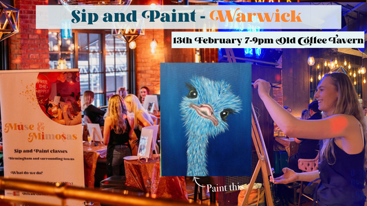 Sip and Paint Warwick - 13th February 2025 - Valentines Special