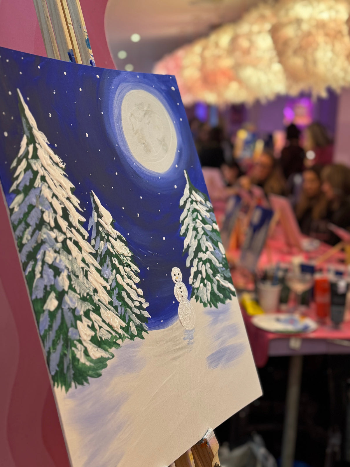 Christmas Sip and Paint Warwick - 1st December 2026