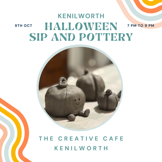 Halloween Sip and Pottery Kenilworth - 9th October 2026
