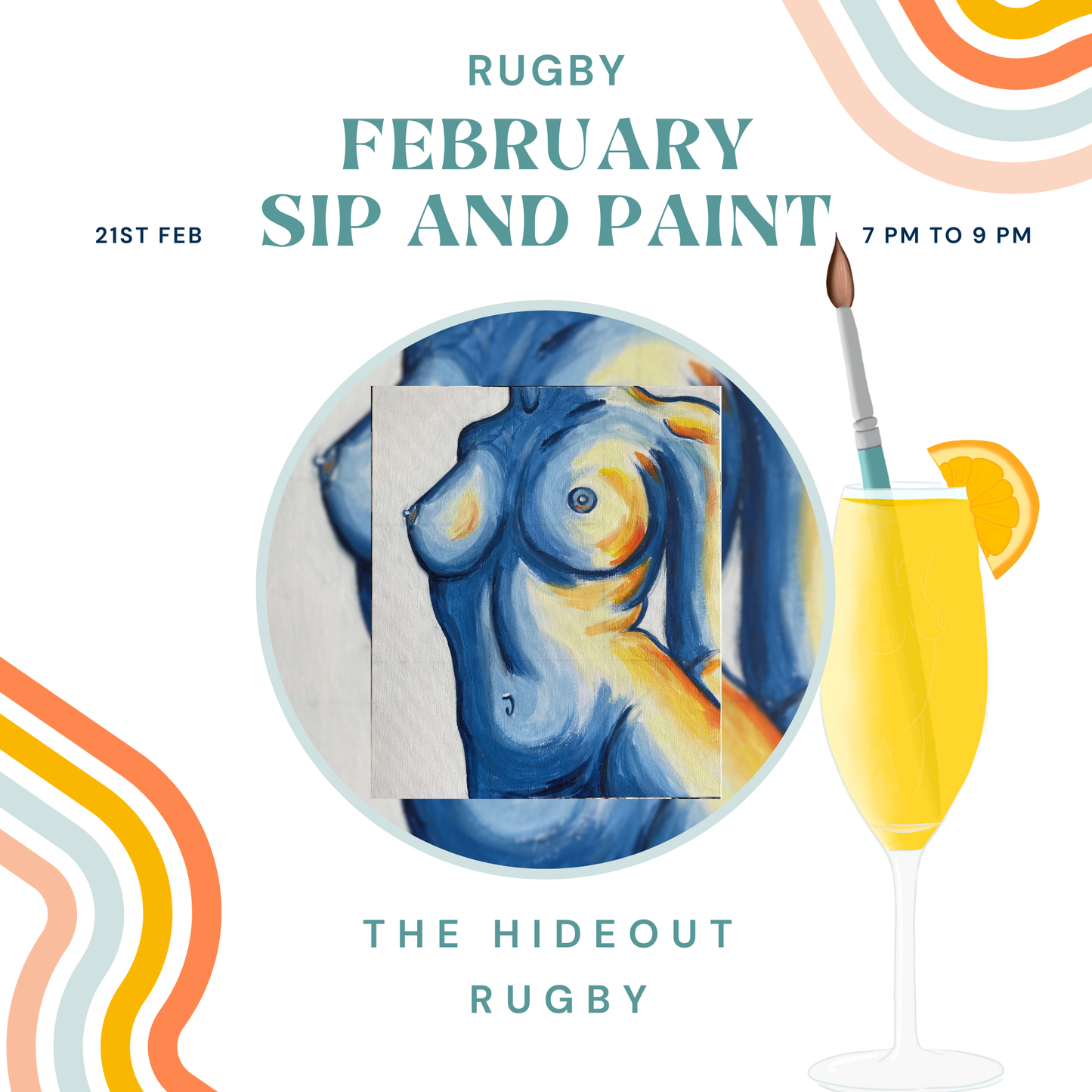 Sip and Paint Rugby - 21st February 2026
