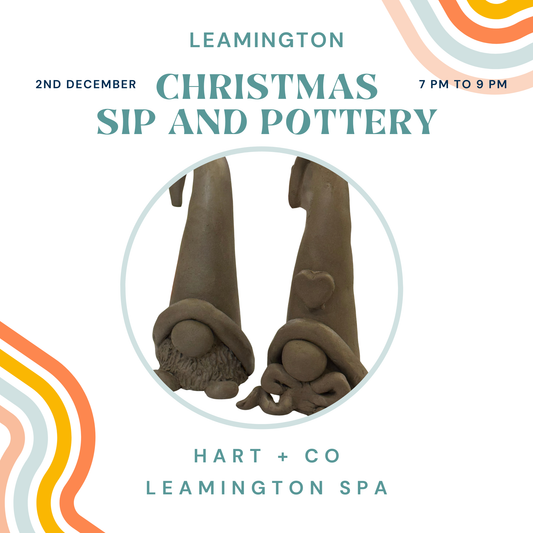 Christmas Sip and Pottery Leamington Spa - 2nd December 2026