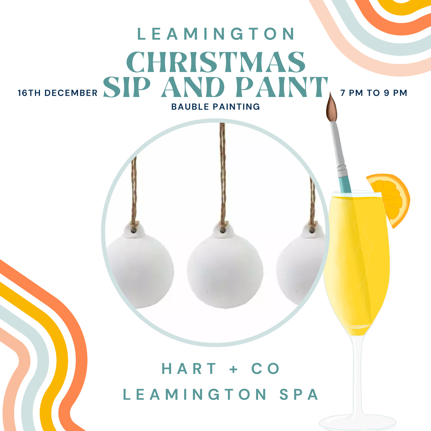 Sip and Bauble or Nutcracker Painting Leamington Spa - 16th December 2026