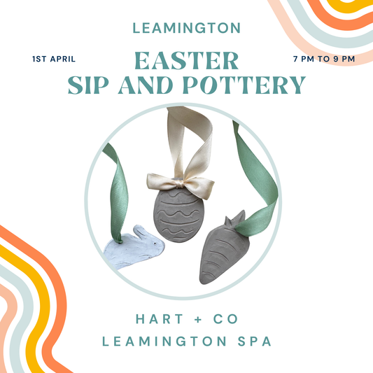 Easter Sip and Pottery Leamington Spa - 1st April 2026